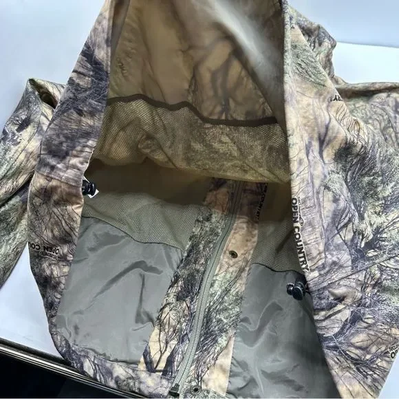 Herters Jacket Mens Large Camouflage Hunting Hooded Blind Coat Open Country